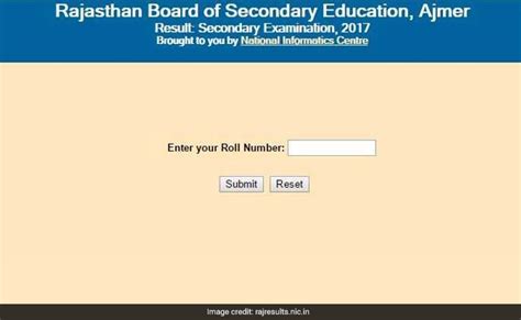 rajresults.nic.in Rajasthan Board BSER 10th Result 2017 Declared, Check.